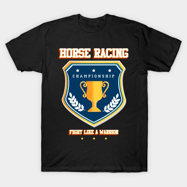 horse racing T-Shirt by Baim_Art